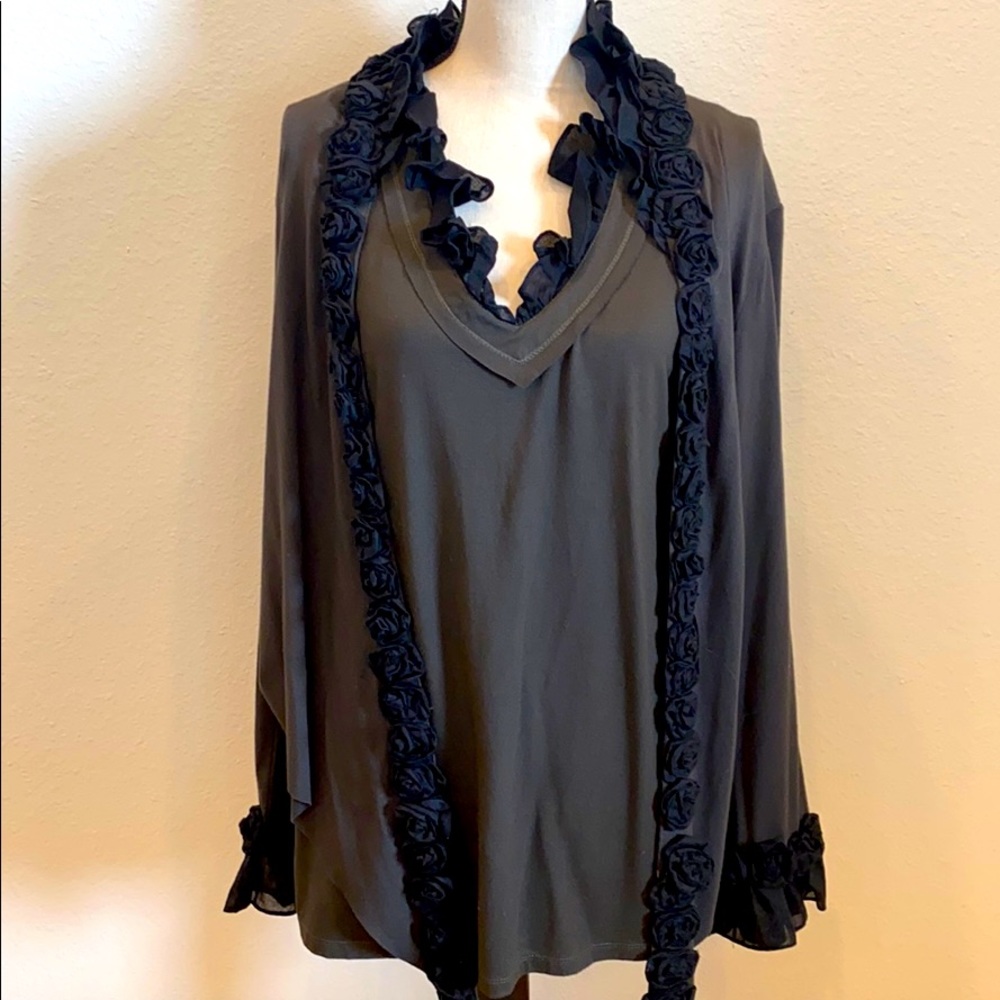 Twin Set with Rose Trim